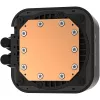 Skysčio aušinimo komplektas DeepCool LQ240 — 240 mm radiatorius, 2×120 mm PWM ventiliatoriai, RGB, 41 cm vamzdelis, aliuminis radiatorius, juodas