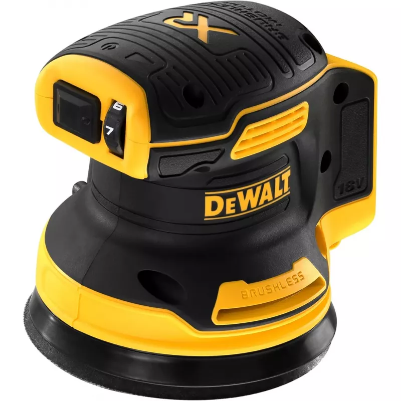 Disko šlifuoklis DeWalt DCW210N bešepečiu varikliu 18 V, 125 mm plokštelė, 8 000–12 000 OPM, 930 g