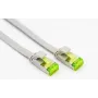 Helos - komutacinis kabelis - RJ-45 (M) to RJ-45 (M) - 30 cm - U/FTP - CAT 6a - Flat - Pilka