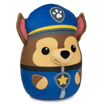 PAW Patrol Chase Squish Plush, oficialus žaislas iš populiariojo animacinio filmo, minkštas pliušinis gyvūnėlis vaikams nuo 1 metų, 12“
