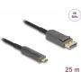 Aktyvus optinis kabelis DELOCK USB-C į DisplayPort 25,00 m (modelis 81608)