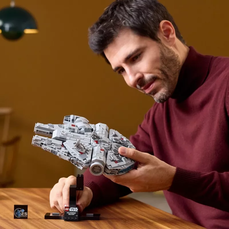 LEGO Star Wars Millennium Falcon 75375 modelio rinkinys — 1351 dalys, 18+, 190×240×130 mm