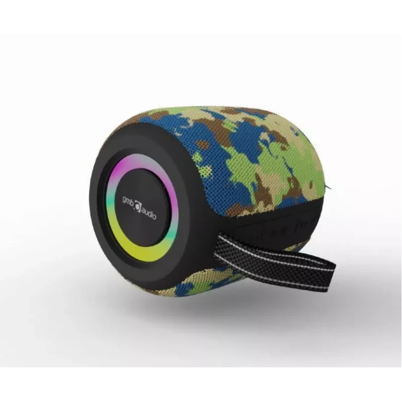 Nešiojamas garsiakalbis | GEMBIRD | Kamufliažinis | Nešiojamas/belaidis | Bluetooth | SPK-BT-LED-05-CM