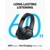 Ant ausies dedamos ausinės Anker Soundcore Q11i, Bluetooth 5.0, iki 20 val. baterija, įmontuotas mikrofonas, tamsiai pilkos
