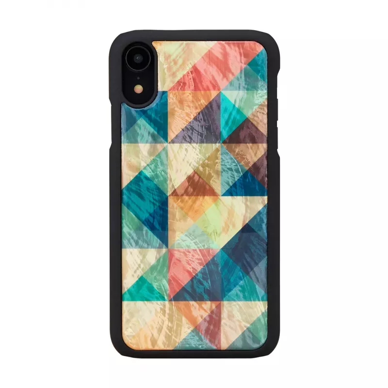 Išmaniojo telefono dėklas iKins, skirtas iPhone XR — apsauginis Mosaic Juoda
