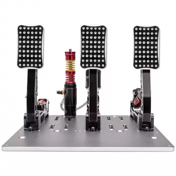 Simagic P2000 hidraulinis 3 pedalų rinkinys, 100KG apkrovos celė - Crimson Edition