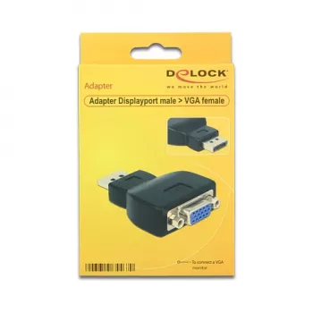 DeLOCK 65567 kabelis, DisplayPort į VGA, juodas