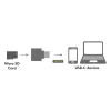 USB-C to microSD card readeras a keychain