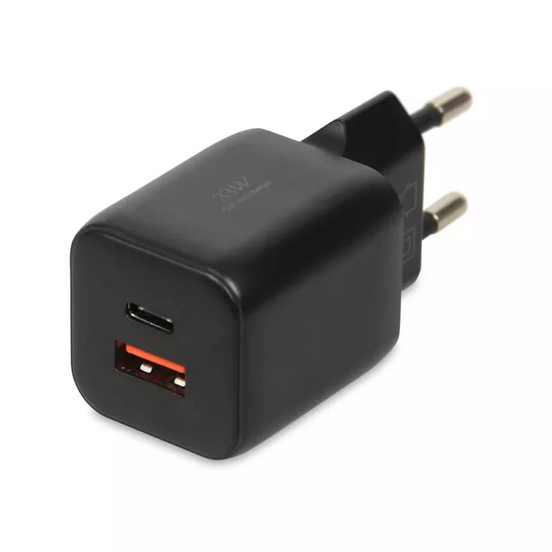 Išorinis maitinimo adapteris IBOX ILUC42B 12V 2A, 33W, USB-A + USB-C PD3.0, QuickCharge 3.0, universalus