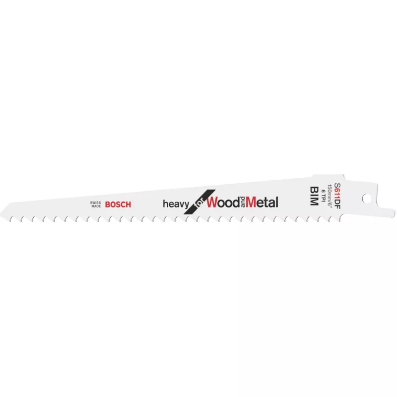 Bosch S 611 DF Heavy, skirtas medienai ir metalui, siaurapjūklio geležtės