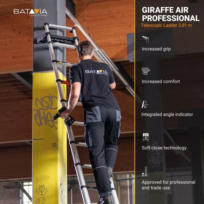 Teleskopinis kopėčios Batavia B.V. Giraffe PRO 3.81 m, modelis 7063670