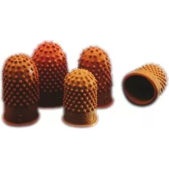 Rexel Thimblettes Velos Size 00 - 15mm Ø Oranžinė Box/10, Oranžinė, Rubber