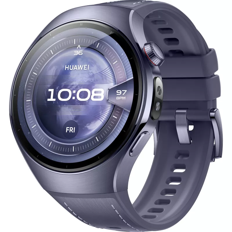 Watch 5 46mm (Rates-L39L), išmanusis laikrodis pilkai/violetinis, kompozitinis dirželis pilkai violetinis, titano korpusas