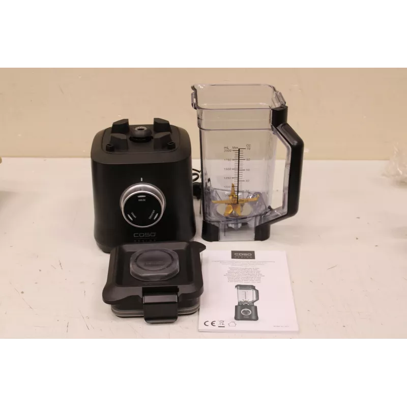 IŠPARDUOTA. Caso B 2000 Power Blender, galia 2000 W, juoda | Caso Power Blender | B 2000 | Stalviršinis | 2000 W | Indas iš Tritan | Indo talpa 2 L | Ledų smulkinimas | Juoda | PAŽEISTA