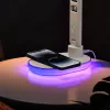 Stalinė lempa Hawk HW-LAMP03 balta RGB — reguliuojama LED stalinė lempa su RGB apšvietimu