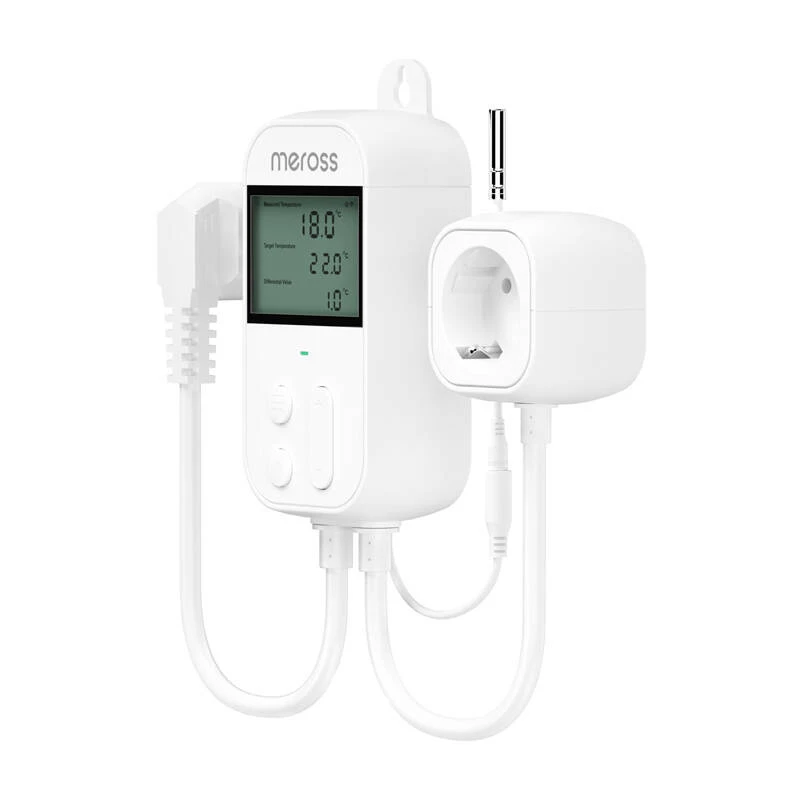 Skaitmeninis termostatas Meross MTS960HK Baltas LCD Kintamoji srovė 16A