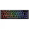 AKKO 3068B Plus Juoda&Gold belaidė žaidimų klaviatūra, mechaninė, RGB - V3 Cream Geltona, ISO (DE), juoda