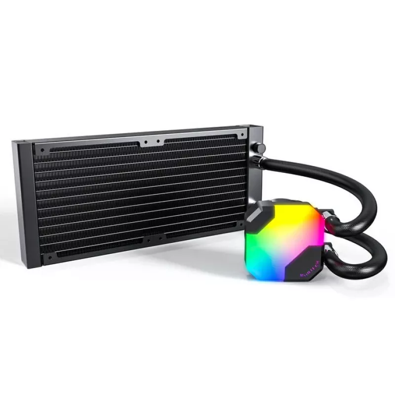 Montech Hyper Flow ARGB 240 mm vientisas skysčio procesoriaus aušintuvas, juodas