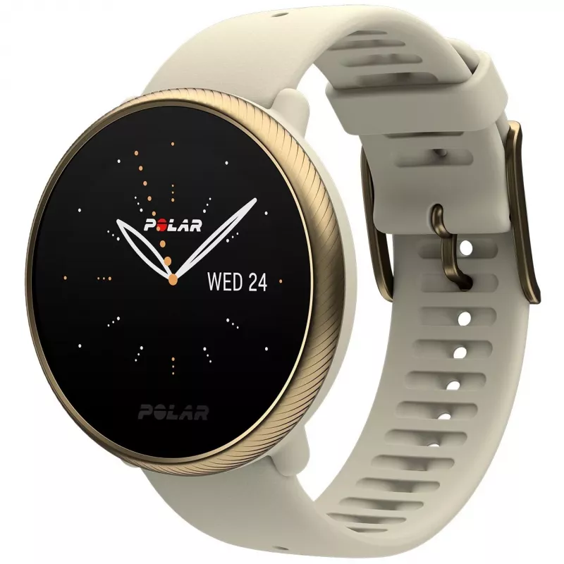 Polar Ignite 2 - Šampano aukso - Sportinis laikrodis su dirželiu - Silikonas - Šampano - Dirželio dydis: S/L - Bluetooth - 35 g (90085185)