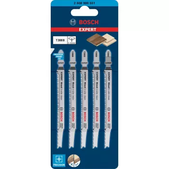 Bosch 2 608 900 551 siaurapjūklio / slankiojo pjūklo / grąžto pjūklo geležtė, siaurapjūklio geležtė, didelio anglies plieno (HCS), 5 vnt.