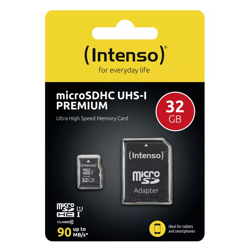 Flash atmintis Intenso 32GB microSDHC UHS-I Class 10