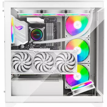 Korpusas|XILENCE|ATX/micro ATX/Mini-ITX|Balta|Midi bokštas|PC|X818.W.ARGB