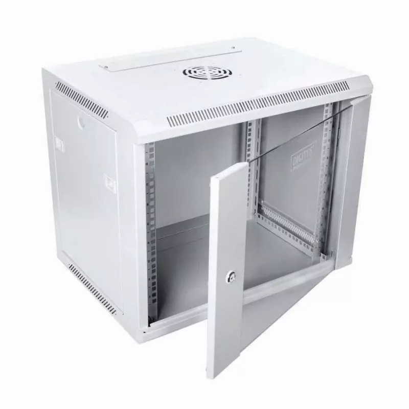 Digitus DN-W19 09U/450 stovo spinta 9U sieninė spinta šviesiai pilka