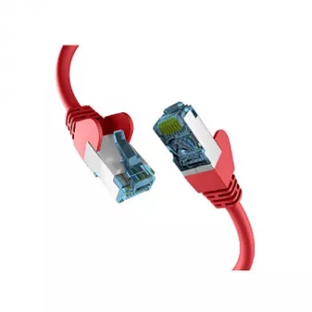 EFB-Elektronik RJ45 komutacinis kabelis su Cat.7 neapdorotu kabeliu, raudonas, 5 m, S/FTP PIMF, tinklo kabelis, LAN, DSL, gamintojas: EFB Elektronik (EC020200169)