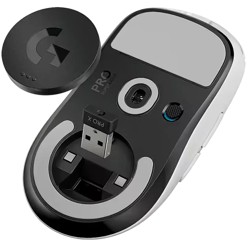 LOGITECH G PRO X SUPERLIGHT 2c kompaktiška belaidė žaidimų pelė - BALTA - 2,4 GHZ - EER2-933