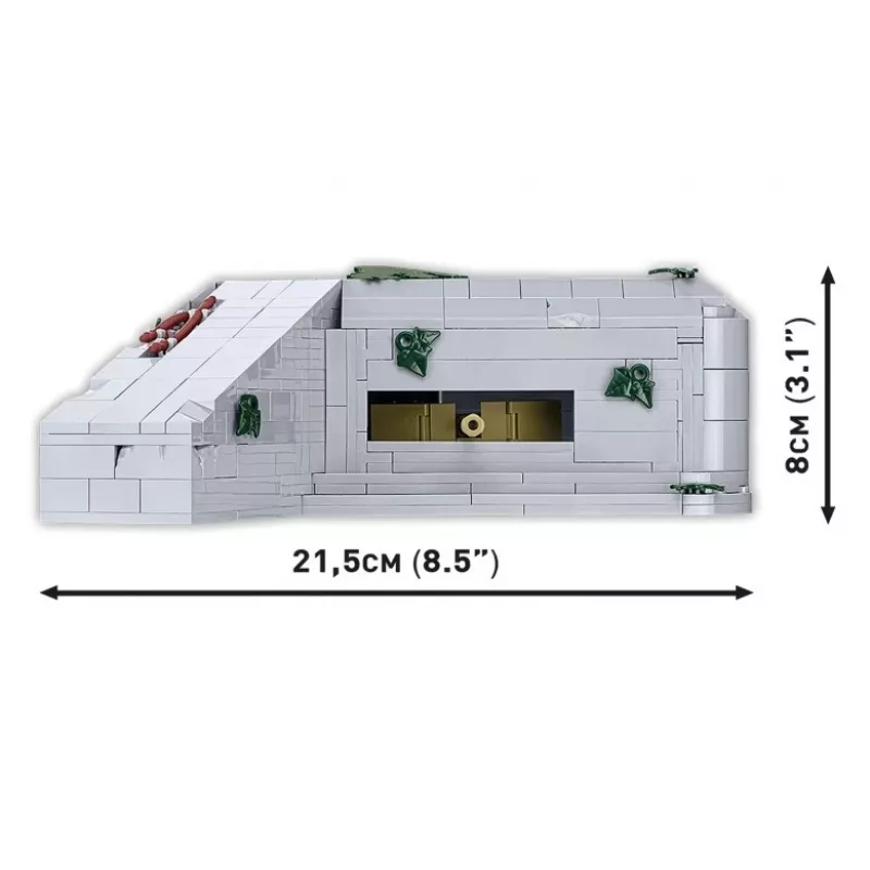 Konstruktorinis rinkinys Cobi German Bunker Regelbau 667/642 modelis COBI-3136 – detalus plytų rinkinys