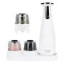 Elektrinis druskos ir pipirų malūnėlių rinkinys Adler AD 4449W Steel White, keraminės girnos, 150 ml, USB-C įkraunamas
