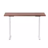 Reguliuojamo aukščio stalas Up Up Bjorn White, stalviršis M Dark Walnut