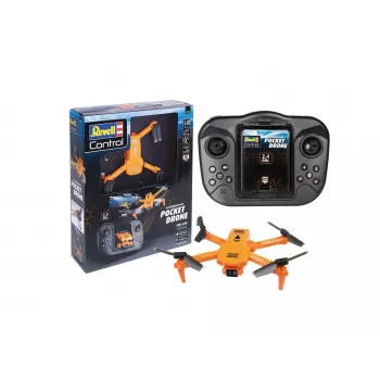 RC kvadrokopteris REVELL Pocket Drone 23810 — 2,4 GHz, 4 kanalų nuotolinio valdymo pultas