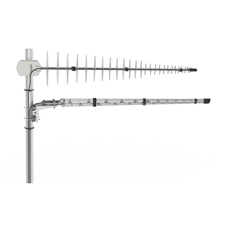 Poynting Antennas LTE/GSM stiebo antena A-LPDA-0092 sidabrinė SMA (M) LoRa Helium 11dbi Yagi/Stiebo SMA - vyriška 7m kabelis