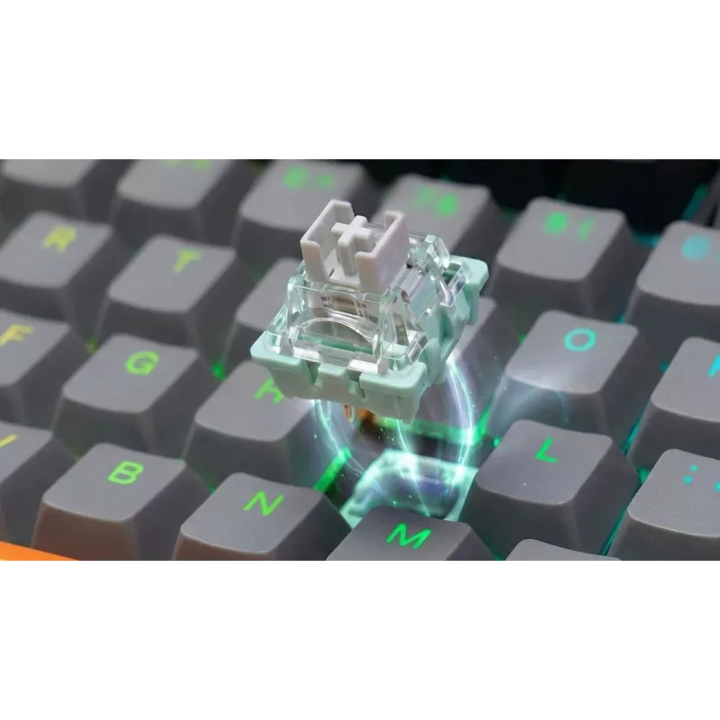 Savio ASTRAL WHITE JADE 3 SPALVŲ klaviatūra Gaming USB QWERTY US International