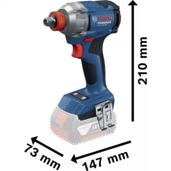 Smūginis veržliasukis Bosch GDX 18V-285 solo C — 18V belaidis, 285 Nm sukimo momentas