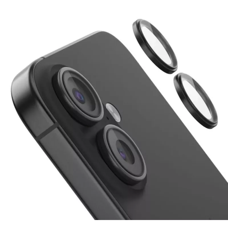 Fotoaparato objektyvo grūdinto stiklo apsauga Belkin OVA181HQBK, skirta iPhone 16 / 16 Plus, 2 vnt.