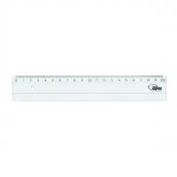 Liniuotė Forpus, plastikinė, permatoma, 20 cm 1225-020