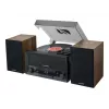Namų garso midi sistema muse MT-120 MB — 20 W RMS, 2 krypčių garsiakalbiai, kintamoji srovė 100–240 V 50/60 Hz, juoda/skaidri/medžio