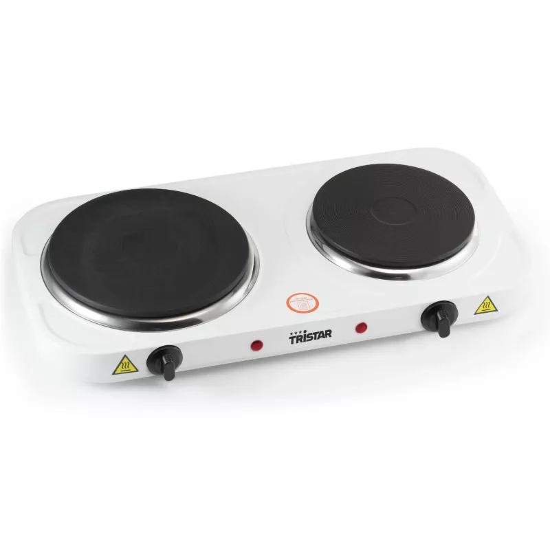 Shumee Tristar Dvigubos kaitvietės elektrinė viryklė KP-6245, 2500W, 15,5/18,5 cm