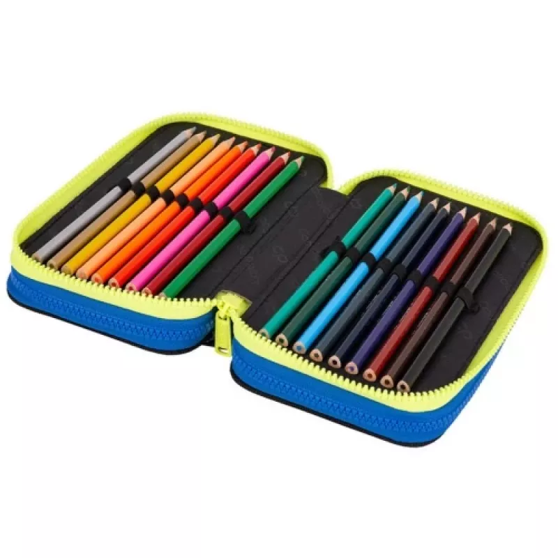 Penalai CoolPack Jumper 3 ATLANTIS F067828 — trijų aukštų mokyklinis penalas