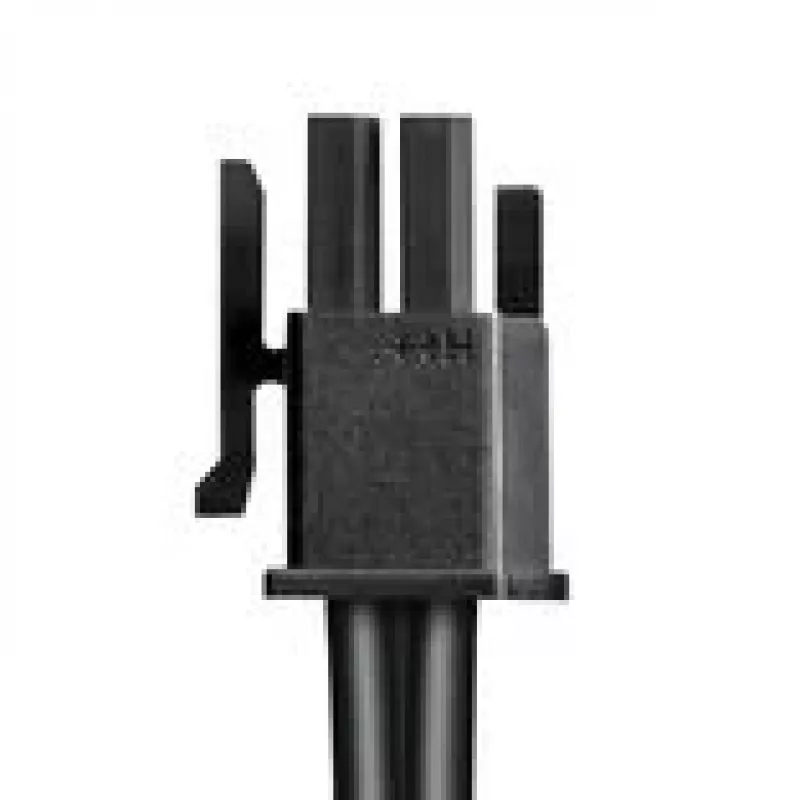CableMod Basics Universal 12V 2x6 kabelis, 90° jungtis, 16 kontaktų į 16 kontaktų - juodas, 60 cm, var. B