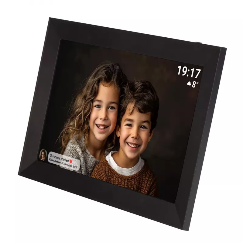 Denver PFF-1012 skaitmeninis nuotraukų rėmelis Juoda 25,6 cm (10.1) Jutiklinis ekranas Wi-Fi