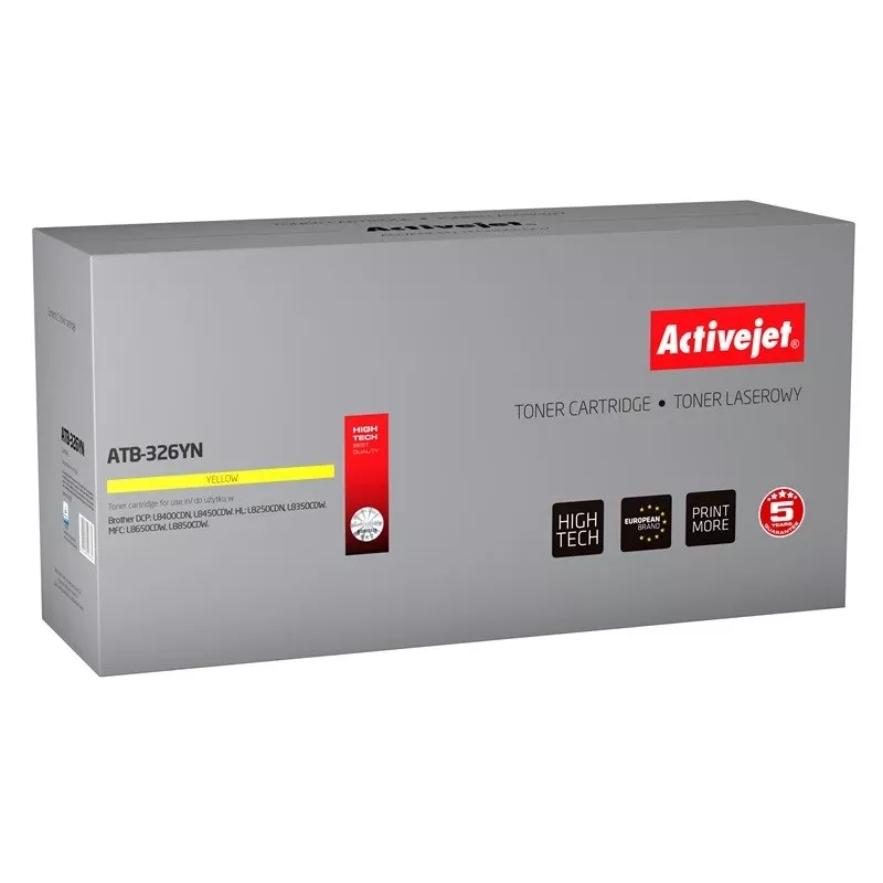 Activejet ATB-326YN toneris (pakaitalas Brother TN-326Y; Supreme; 3500 puslapių; geltonas)