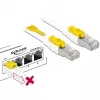 Tinklo kabelis DeLOCK 85330 RJ-45 Cat6a 0,5 m baltas