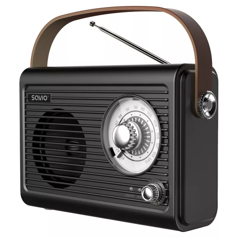 Nešiojamasis radijas Savio RS-01 Analog Juoda