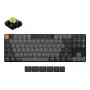 Mechaninė klaviatūra Keychron K1X-A4 80% QWERTY anglų k., USB + Bluetooth, 87 klavišai, LED foninis apšvietimas, pilka