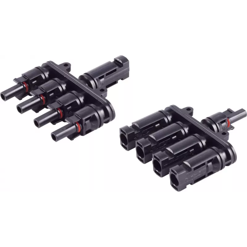shiverpeaks ®-PV4 T adapterių rinkinys, 4/1, IP68, 1,5 kV, juoda (BS02-21014)