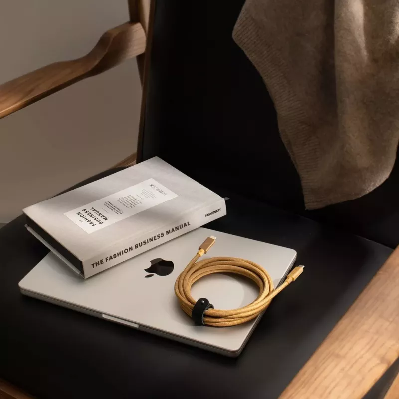 Laidas USB-C į USB-C Native Union Belt kabelis Pro 240W, 2,4 m, USB 2.0, 0,48 Gbit/s, Žalias