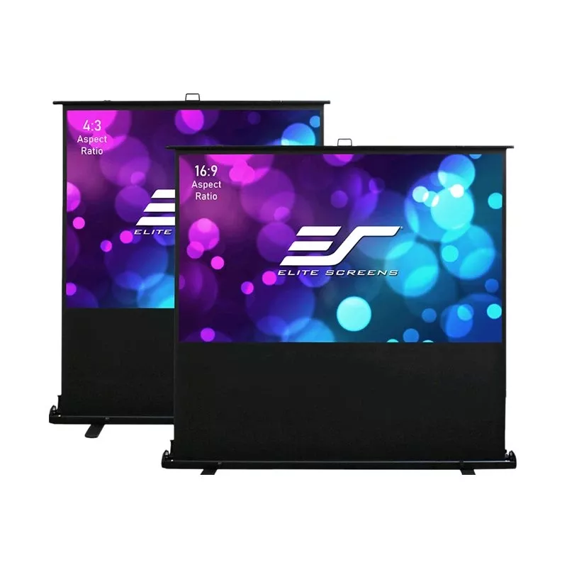 Projekcinis ekranas Elite Screens ezCinema 2 — 107 colių (2,72 m) 16:9, matomas plotis 2,37 m, aukštis 133,6 cm, balta / juoda